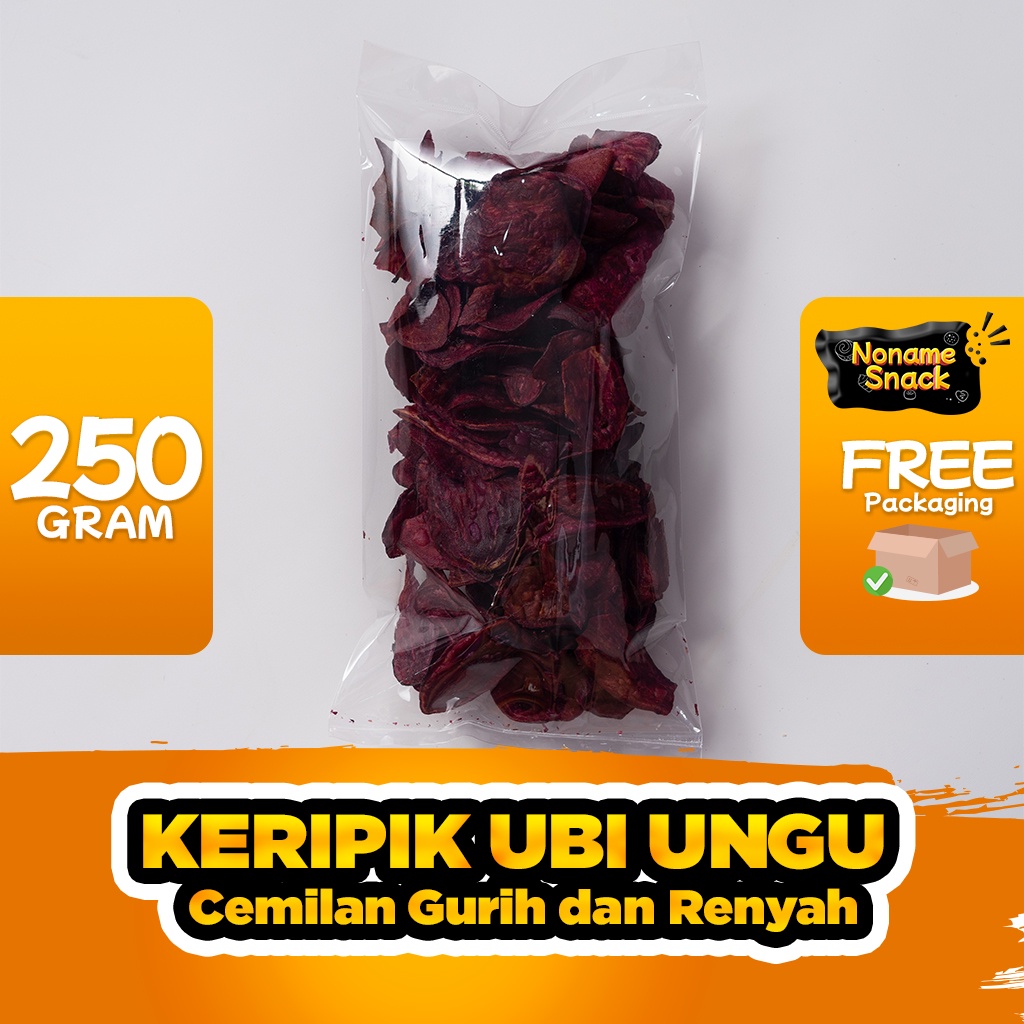 NoName Snack - Kripik Ubi Ungu Cemilan Grosir - Tanpa Lebel Merk