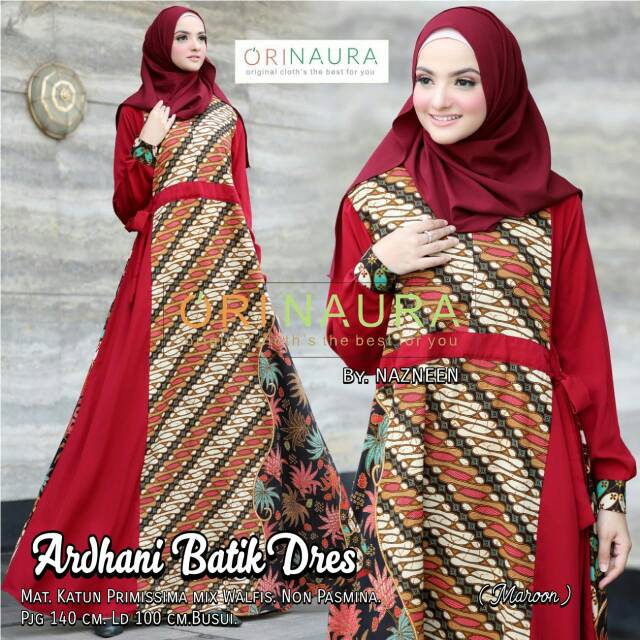 ARDHANI BATIK DRESS // GAMIS BATIK // GAMIS MURAH BANDUNG // GAMIS BATIK // ORI NAURA