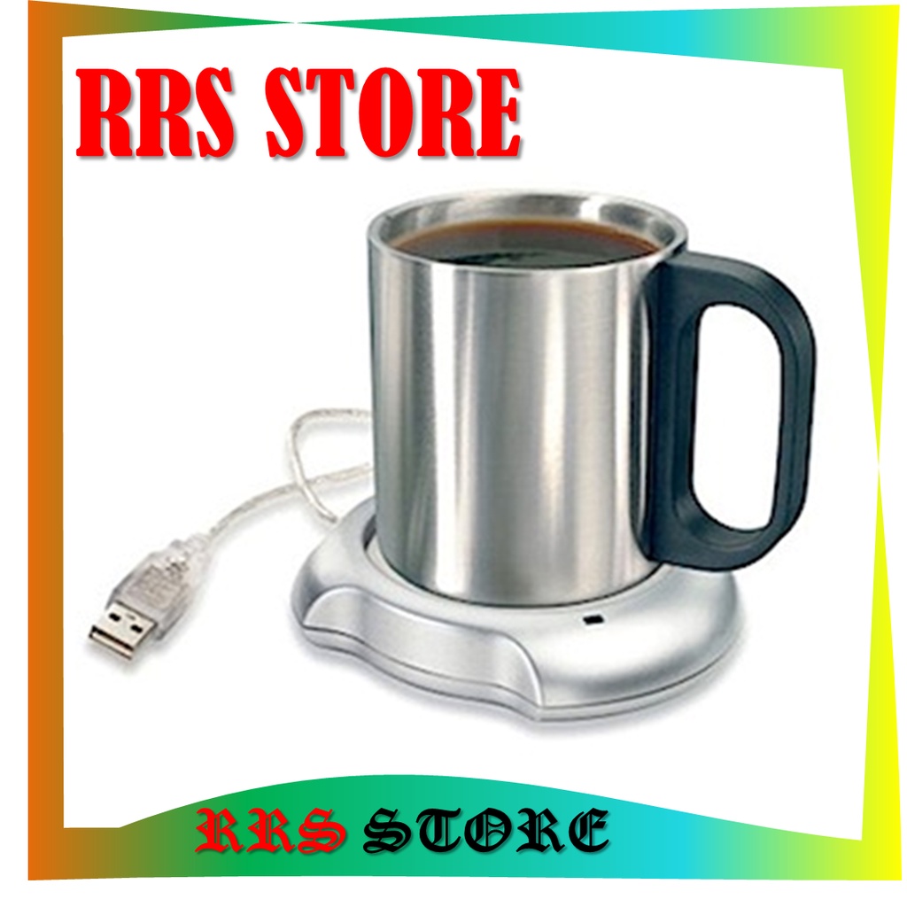 PEMANAS KOPI TEH SUSU USB 2.0 Coffee Cup Warmer Pad with 4 USB Ports Hub