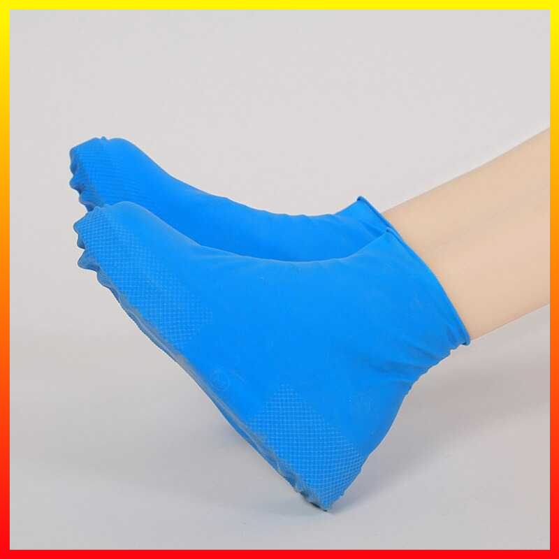 Penutup Cover Sepatu Anti Air Hujan Elegan Anti Sllip Silikon Karet Lateks Waterproof Silicone Latex ZUOFILY - 7RST4EBK