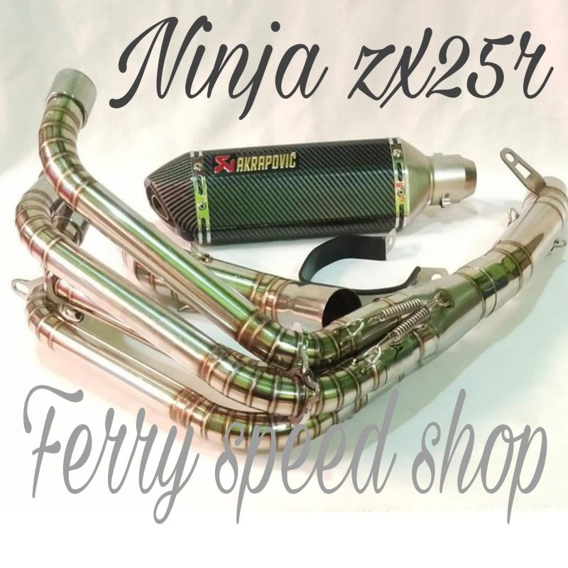 Knalpot akrapovic carbon zx25r zx 25r / knalpot racing zx 25r zx 25r full system