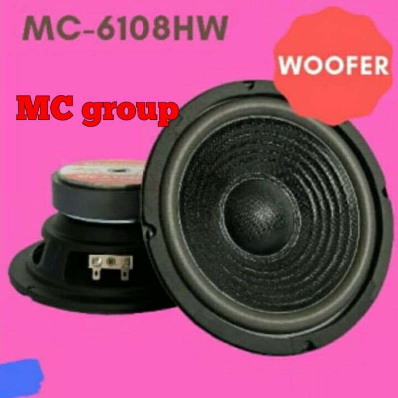 speaker WOOFER MARCOPOLO 6 INCH MC 6108 HW ORIGINAL