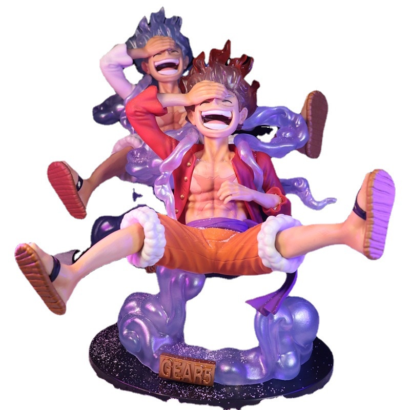 Mainan Action Figure Model Anime One Piece Luffy Gear 5 Sun God Nika 17cm Bahan PVC Untuk Koleksi