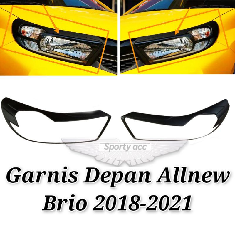 Garnis depan allnew brio 2018-2022 black doff