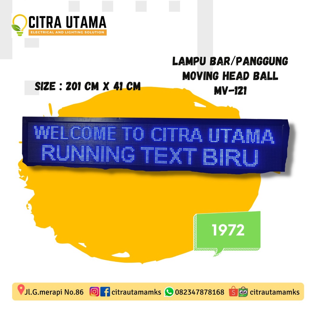 RUNNING TEXT (OUTDOOR) K1972