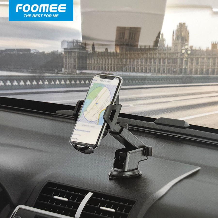Car Holder FOOMEE YC12 Holder Mobil Dashboard Dan Kaca 360 Rotation