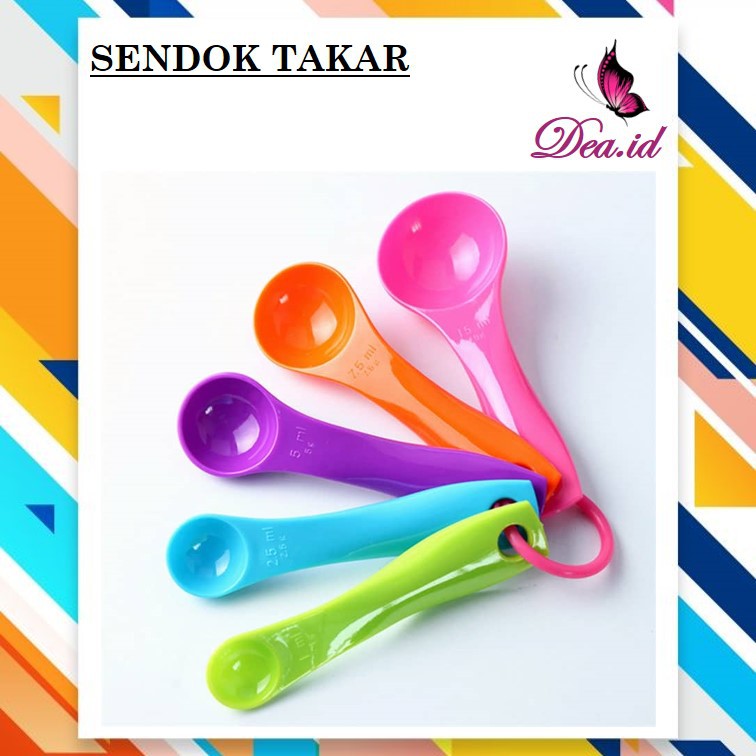 [DEASHOP] SENDOK TAKAR MULTIFUNGSI SENDOK UKUR 1 SET ISI 5 UKURAN