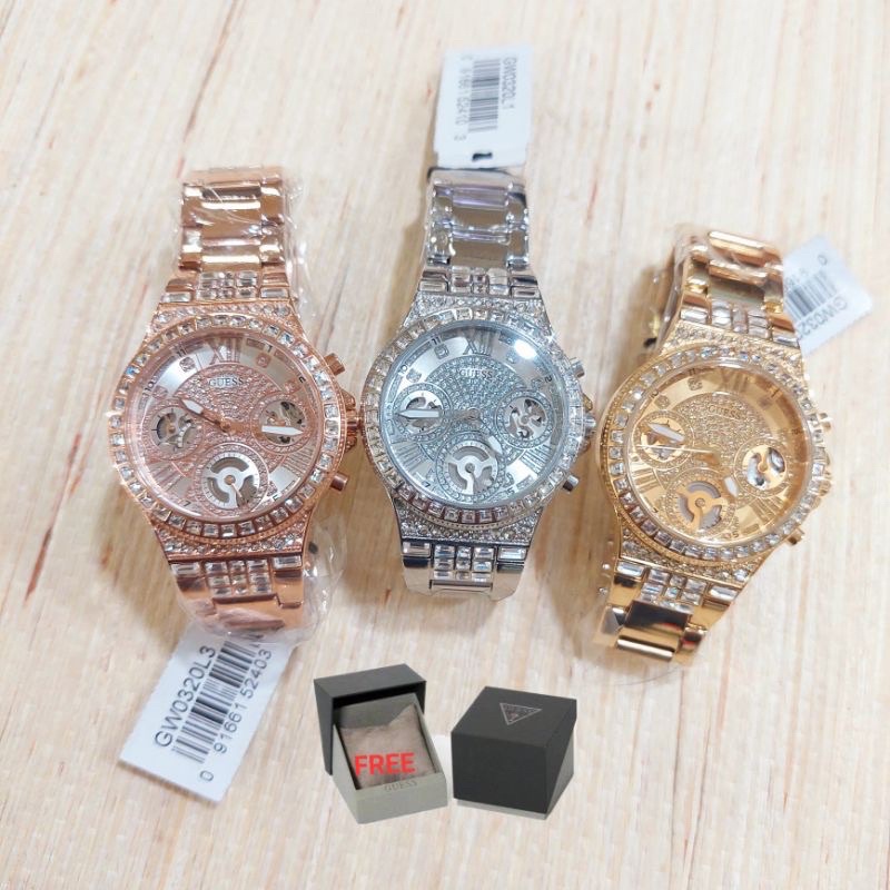 New Arrival Jam Tangan Wanita Guess Moonlight GW0320L1/L2/L3 Original 100%