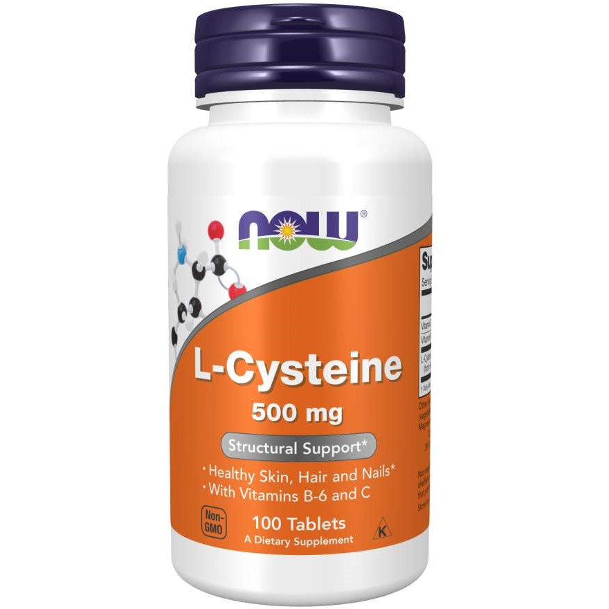 Now Foods L-Cysteine 500 mg, 100 Tablets