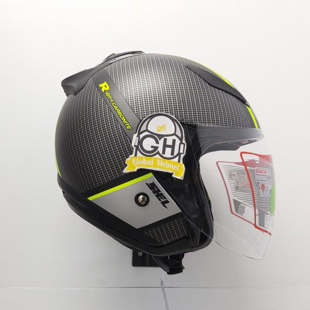 Helm Shell Rover Motif 814 Black Doff Yellow Carbonite Original