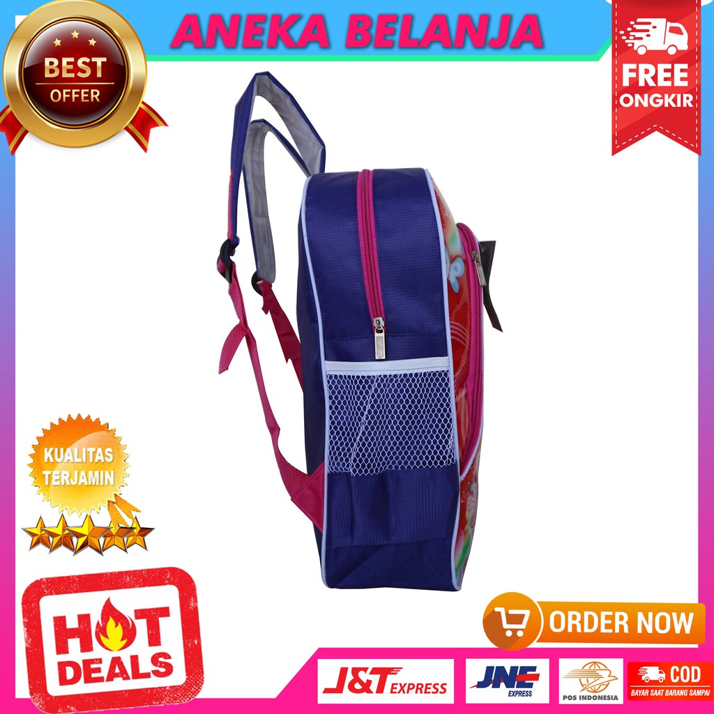 Tas Gendong Mika Anak Cewek Gambar Barbie Lucu Terbaru Kekinian Trendy Tas Sekolah PAUD TK SD Casual