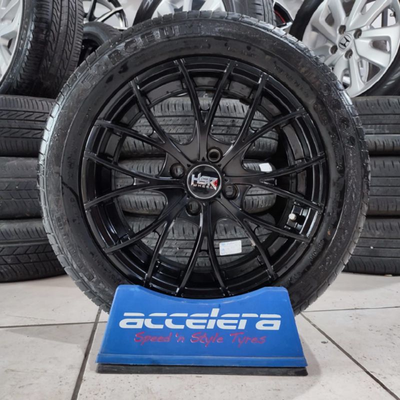 velg mobil second hsr racing ring 15 pcd 4x100 ban forceum ecosa 195 55 15 bisa buat jazz brio dll