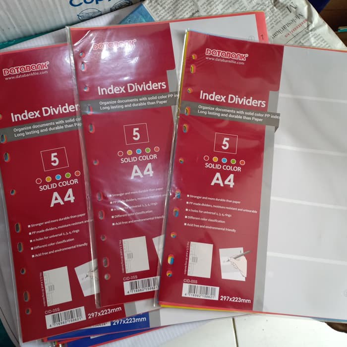 

Divider Index A4 5 by Databank