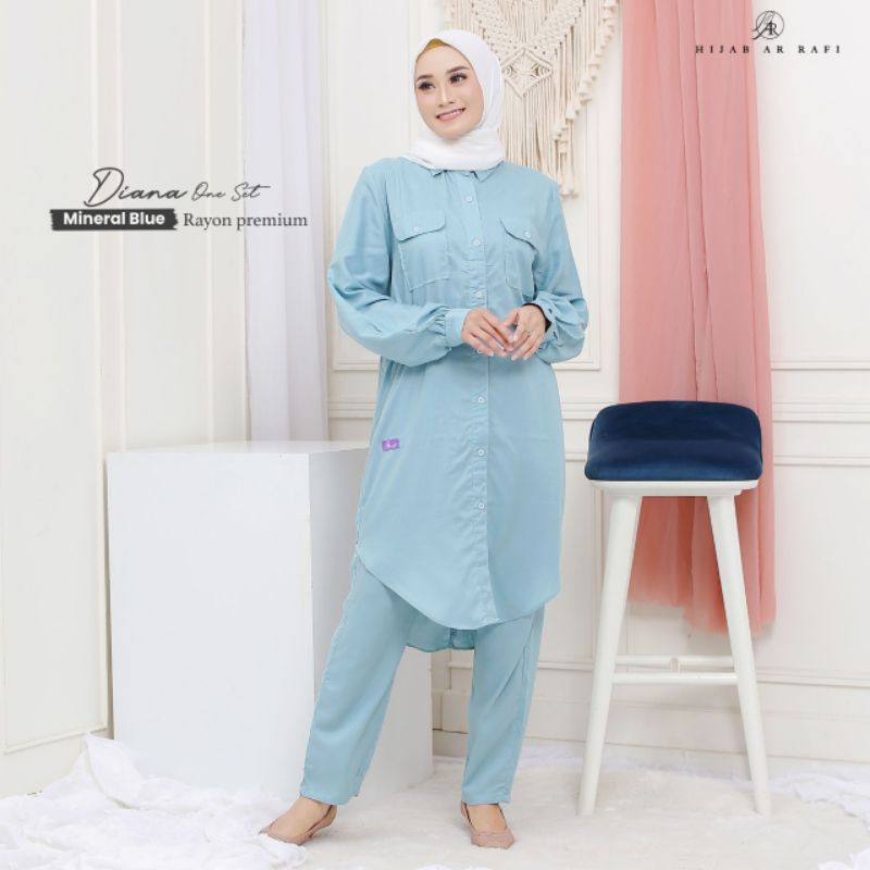 Terbaru √ DIANA ONE SET AR RAFI | SET AR RAFI (Anniha Collection)