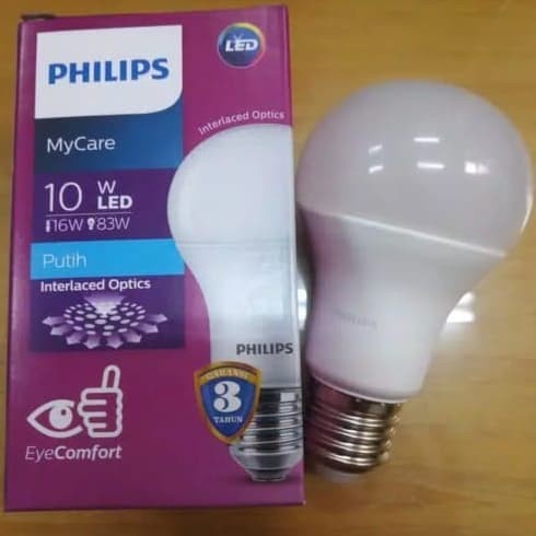 Lampu Bohlam LED Philips 10W 10 Watt 10Watt 10 W CoolDayLight MyCare BERGARANSI RESMI 1 TAHUN MANTAP