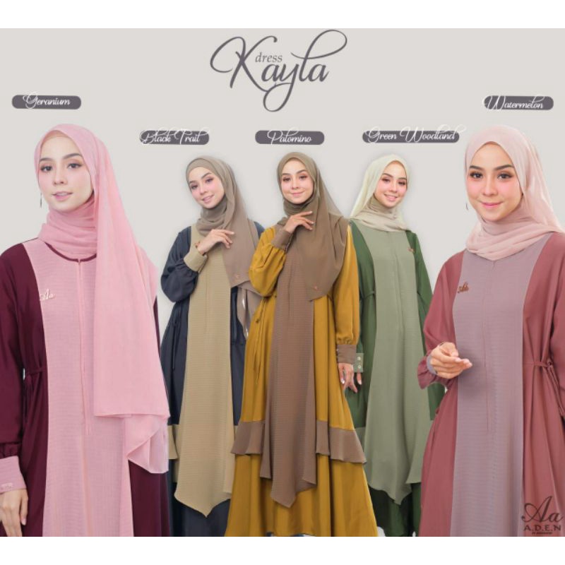 moslem ori gamis busui frendly Kayla dress by Aden hijab (open PO)