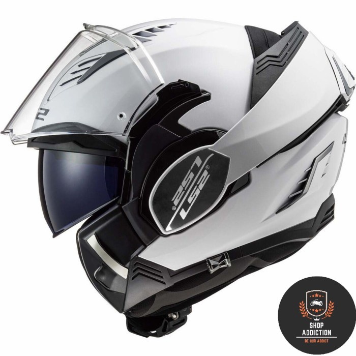 LS2 FF900 VALIANT II SOLID GLOSS WHITE | MODULAR HELM | ORIGINAL | SNI