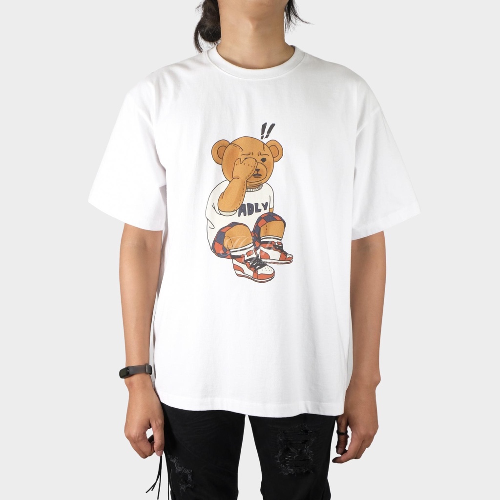 ADLV Check Pants Bear Tee White 100% Authentic