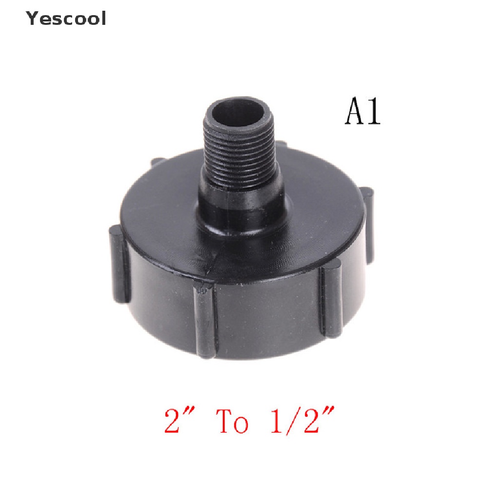 Yescool IBC Tote Tank Drain Adapter Coarse Thread 2&quot; To 1/2&quot; 3/4&quot; Garden Hose .