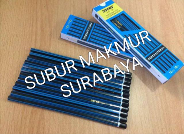 

Pensil 2B Joyko 6161 / Pencil 2B Joyko 6161 Body Garis Biru Hitam Asli Termurah