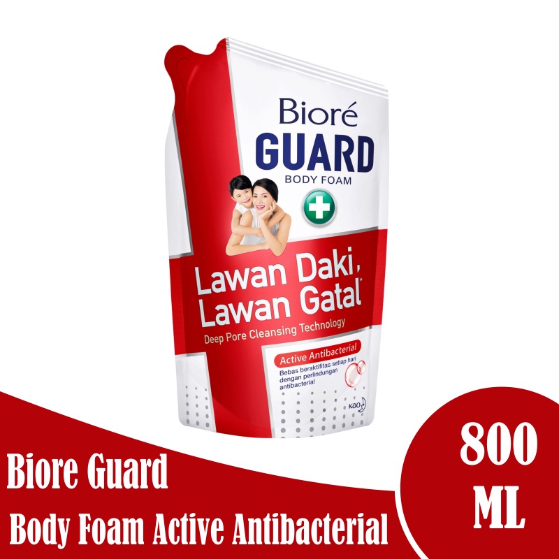 Biore Guard  Body Foam Active Antibacterial Refill 800 ml