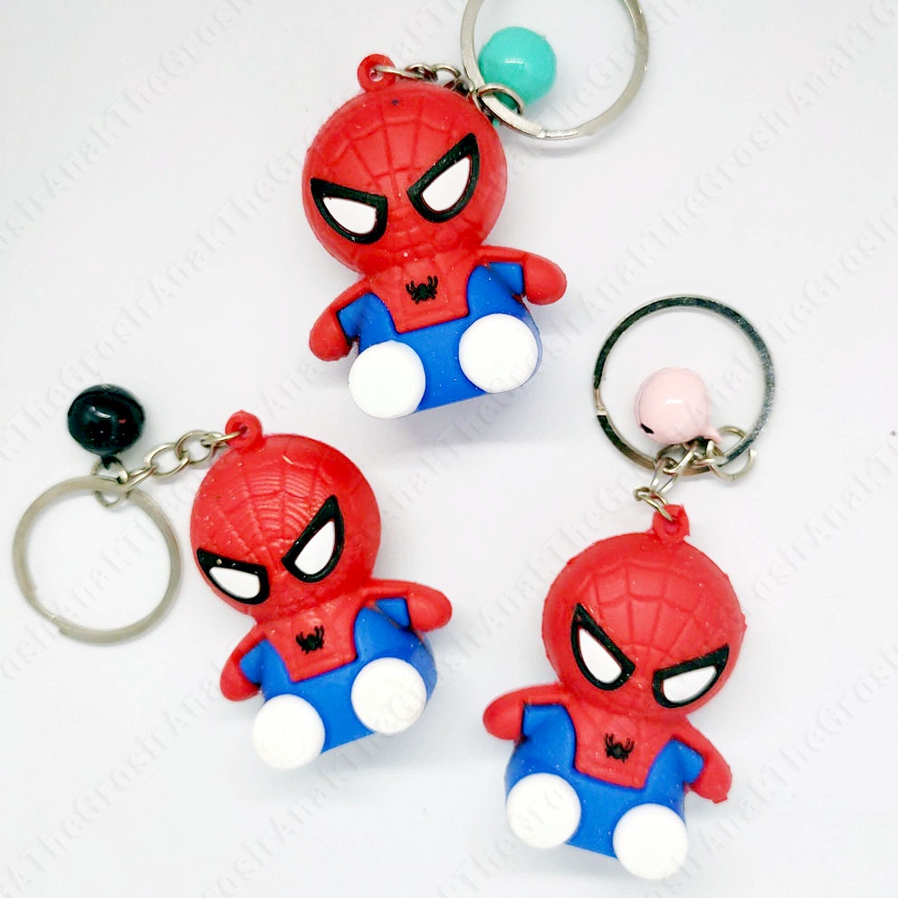 GANTUNGAN KUNCI 3D SPIDERMAN KERINCINGAN GANCI KERINCING