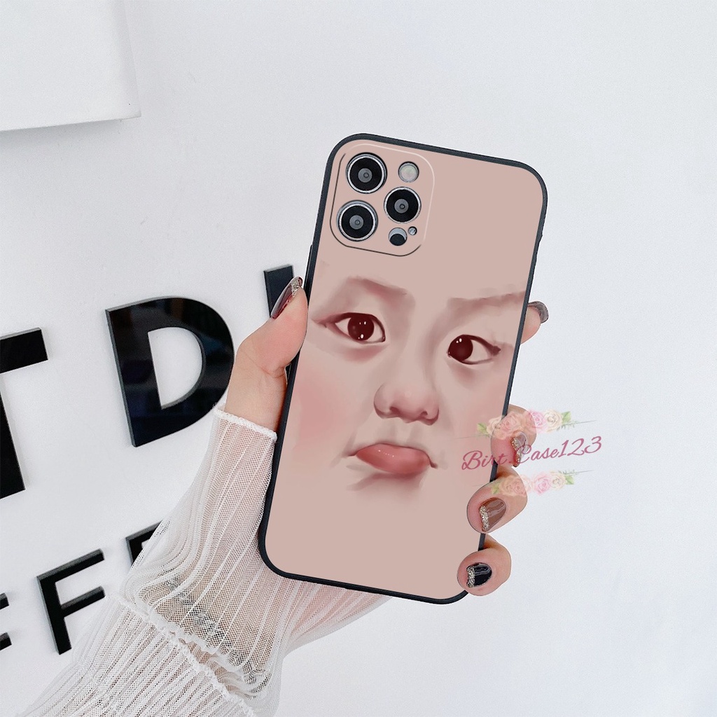 CASE CASING SOFTCASE SILIKON MACARON PELINDUNG KAMERA FACE CUTE OPPO VIVO SAMSUNG XIAOMI REALME IPHONE ALL TYPE BC6139