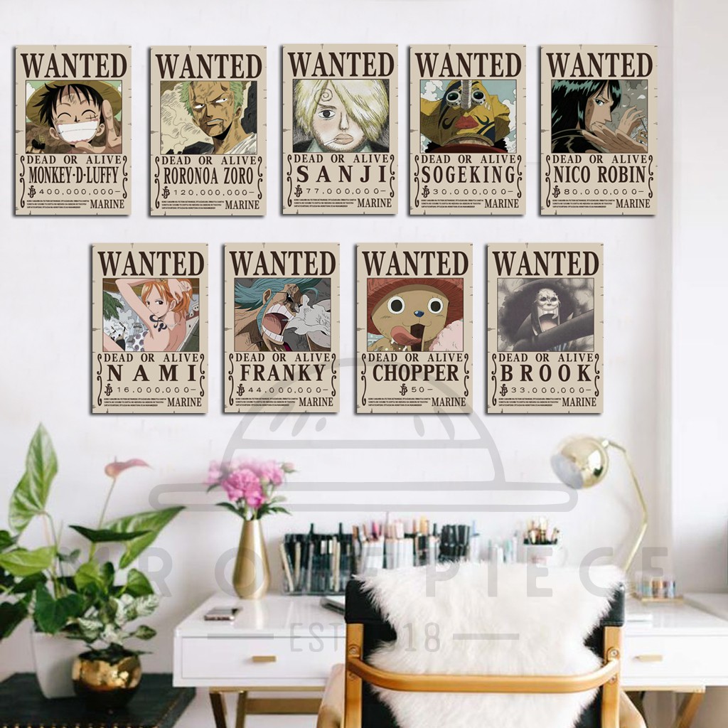 Poster Bounty Mugiwara Pirate Before Time Skip