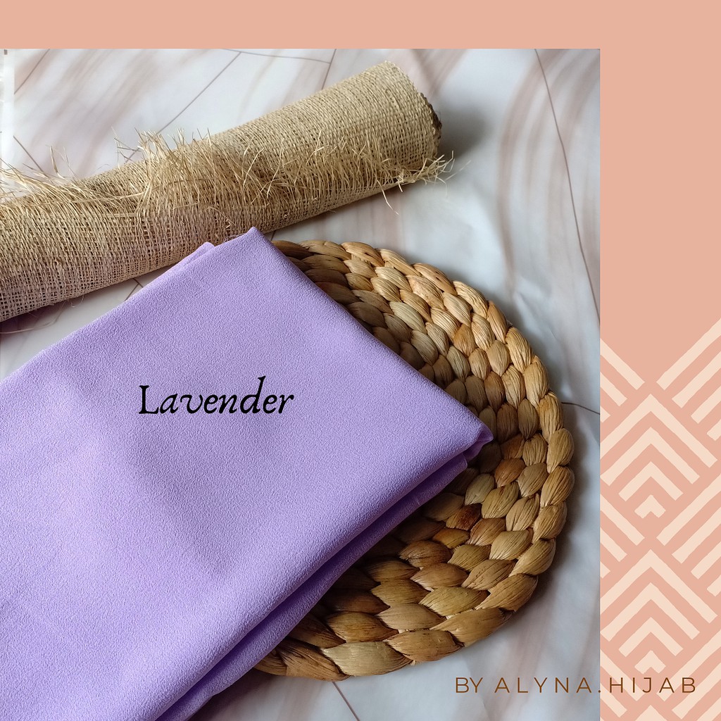 Khimar Diamond Ped /hijab syar'i / terbaru / bergo-Lavender