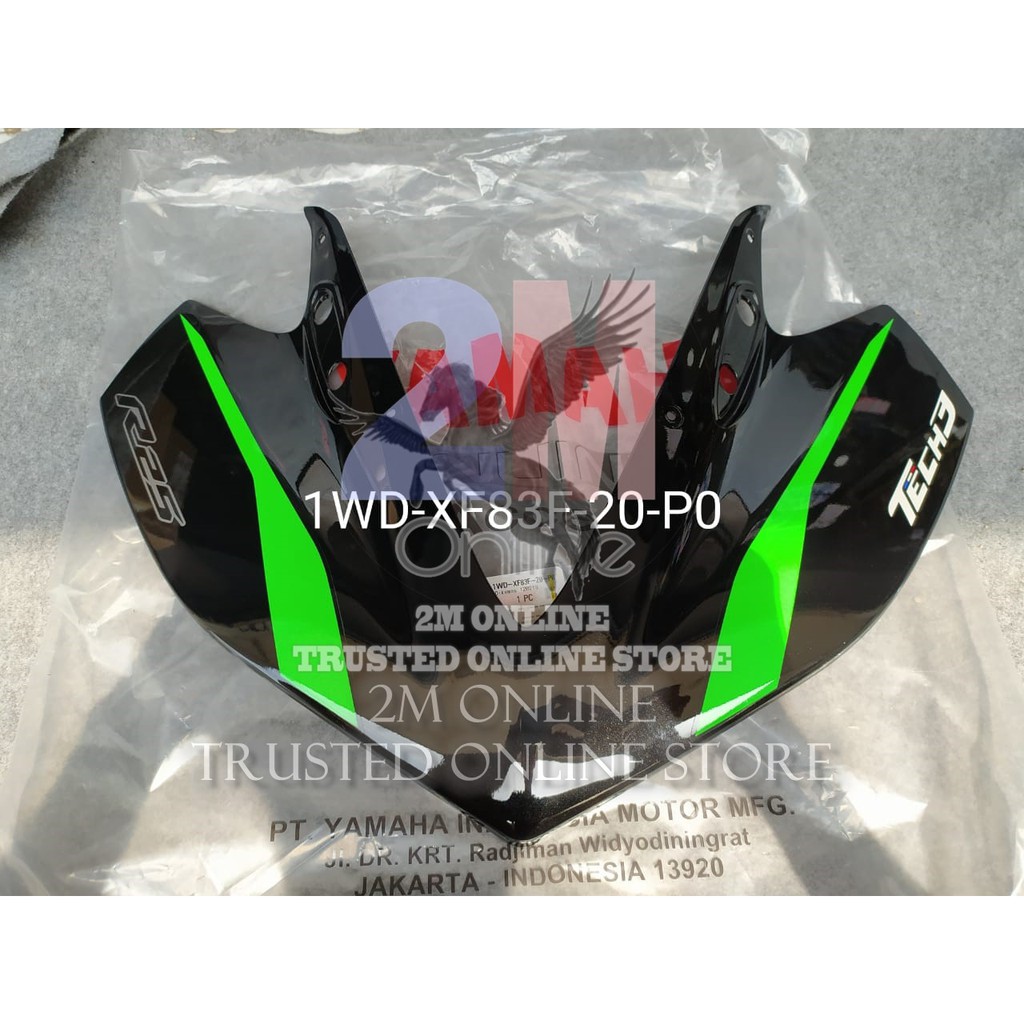 2m BODY COWLING R25 HITAM LIS HIJAU ORI YGP 1WD-XF83F-20-P0