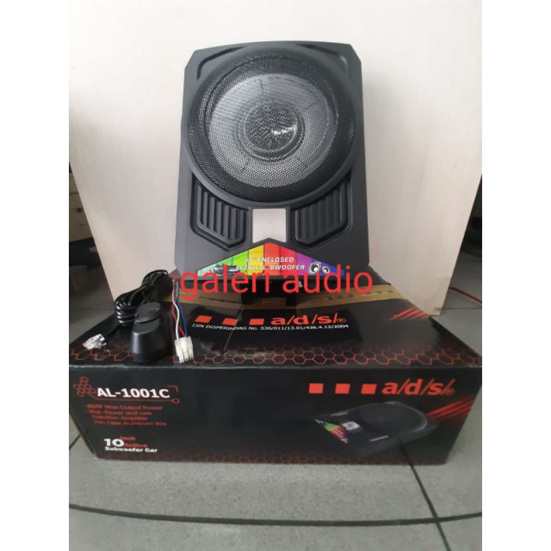 BASSTUBE SUBWOOFER AKTIF 10 INCH SLIM ADS AL-1001C ORIGINAL