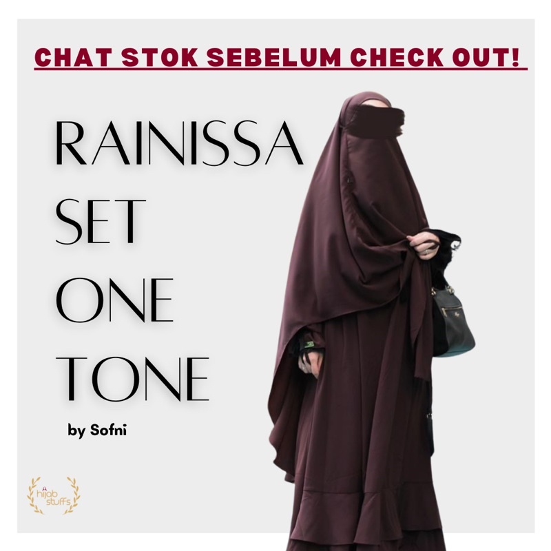 GAMIS SET RAINISSA ONE TONE | SOFNI | HIJAB SYARI POLOS