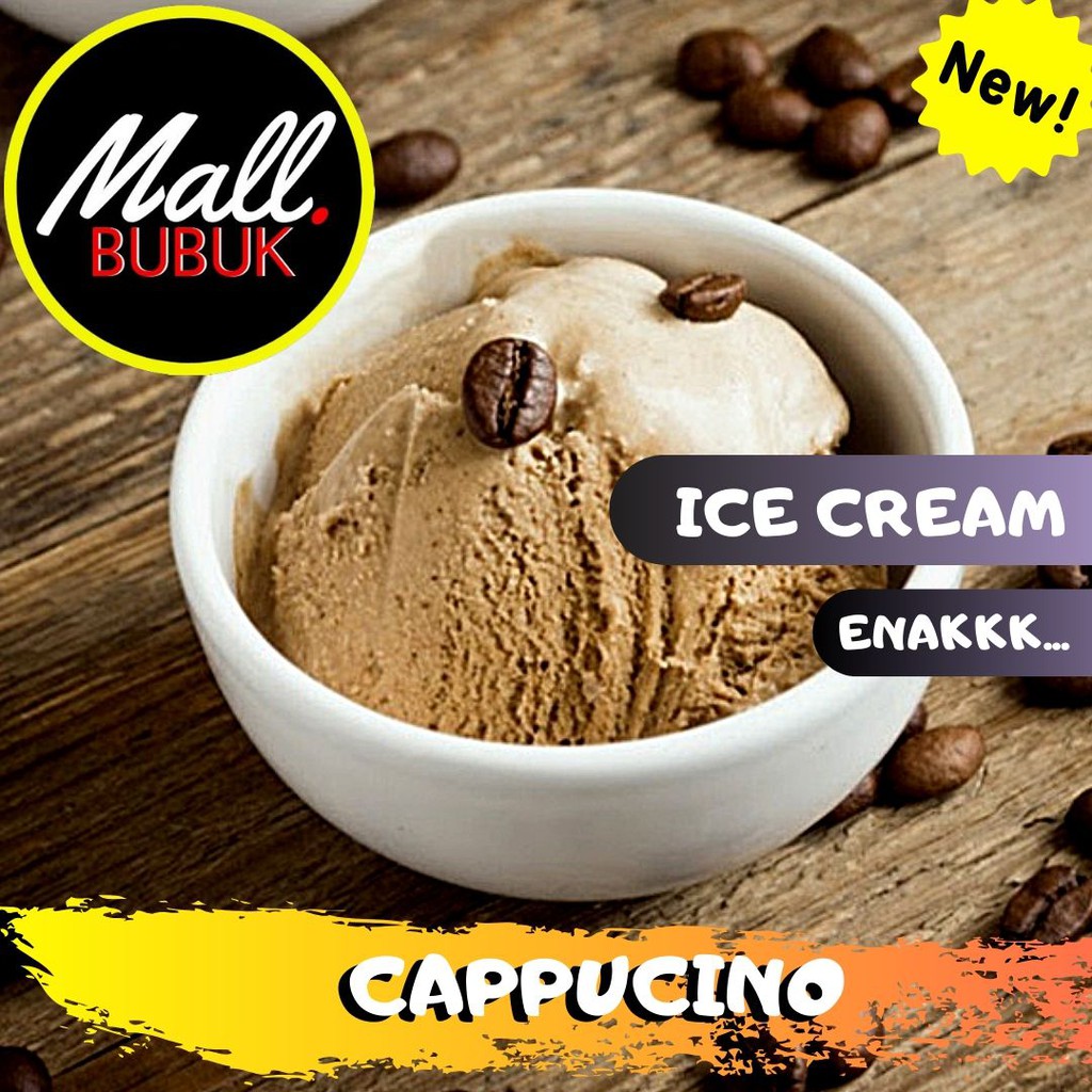 

HARD ICE CREAM rasa Cappucino 1Kg - Bubuk ICE CREAM rasa Cappucino 1Kg mb