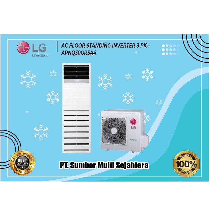 AC LG FLOOR STANDING INVERTER 3 PK - APNQ30GR5A4