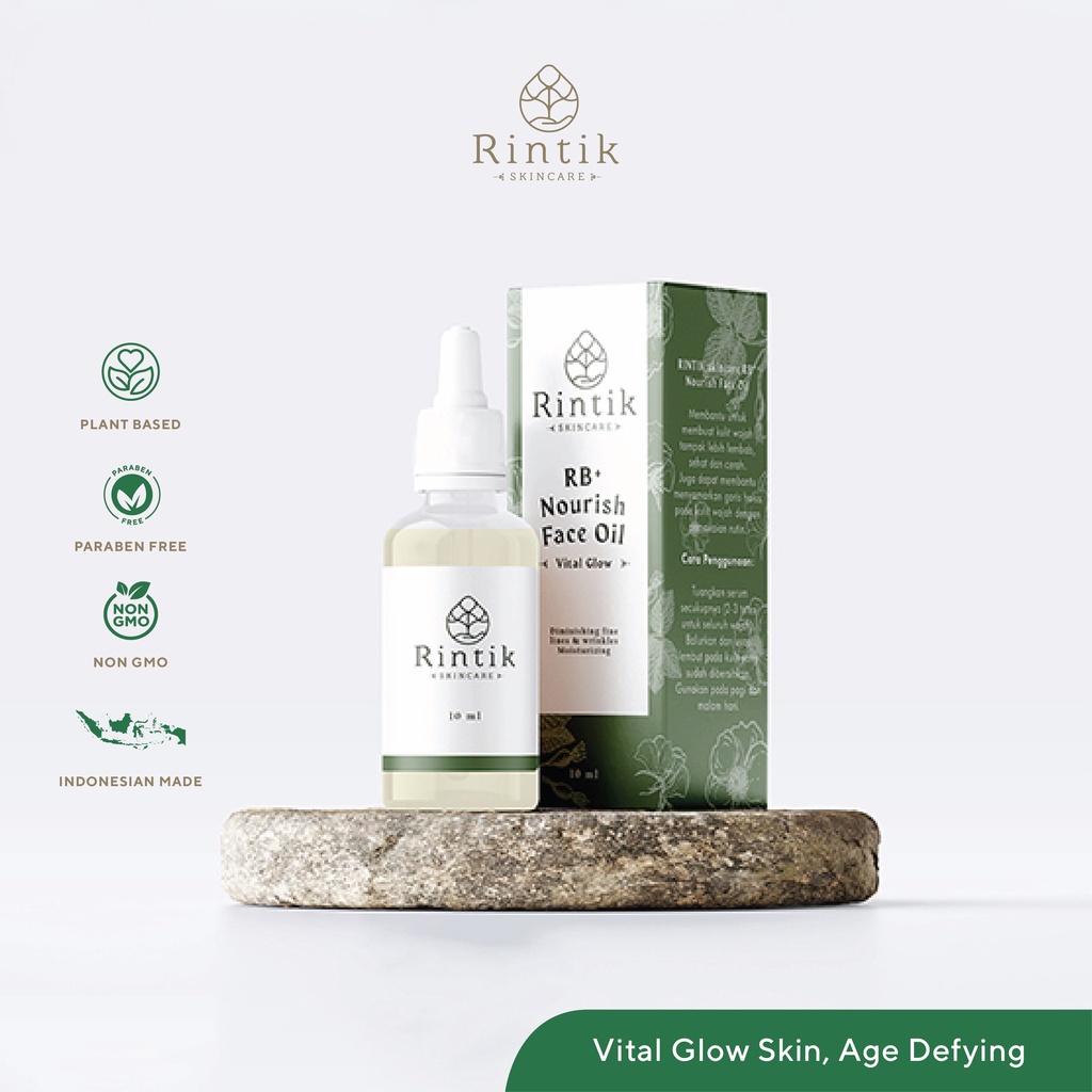 Obat Jerawat | Serum Minyak Nutrisi Wajah Alami | Herbal RB+ Nourish Face Oil Serum Alami