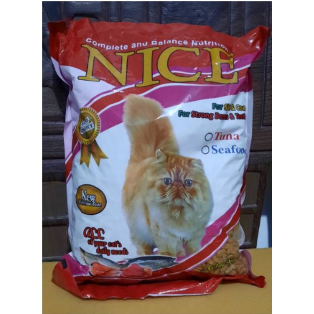 nice 1kg-pelet kucing - makanan kucing