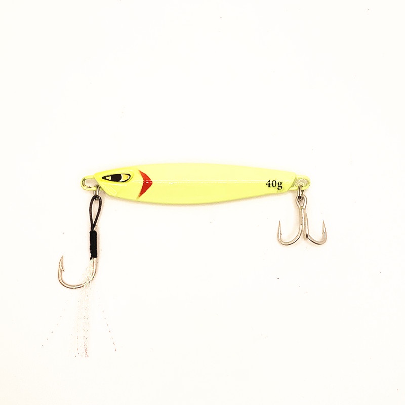 1pcs Luminous Slow Jigging Fishing Lure Metal Jig 15g /20g /30g /40g Umpan Pancing Jig Permen Slow Jig Memimpin Memancing Umpan Buatan Jigging