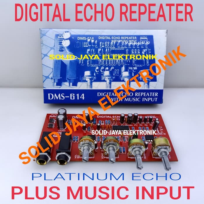 KIT DIGITAL ECHO REPEATER PLUS MUSIC INPUT DMS-614 DMS614 DMS 614 DIGITAL ECHO PLUS TONE CONTROL