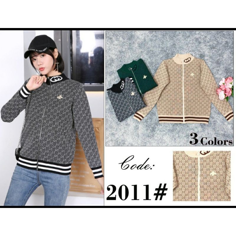 Jaket Rajut Gucci Premium Import Wanita