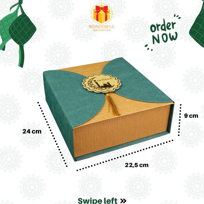 

[COD] HARDBOX HAMPERS LEBARAN FULL WALLPAPER MODIS PREMIUM 22X22X8 L012B [COD]