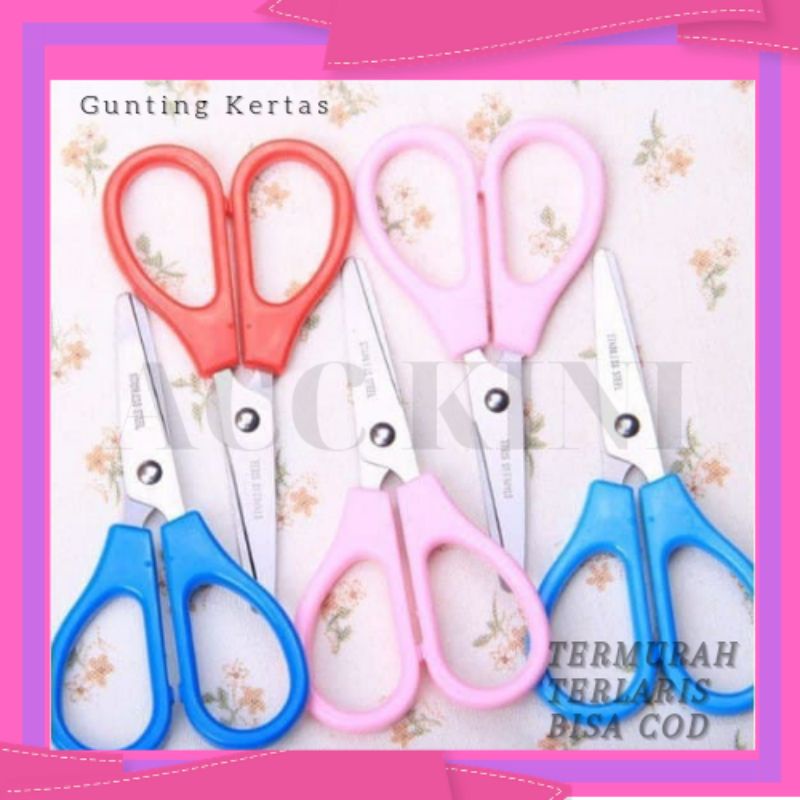 

AccKini - Gunting Kertas / Gunting Kertas Tajam / Gunting Serbaguna Scissor Stainles Steel Termurah bisa COD