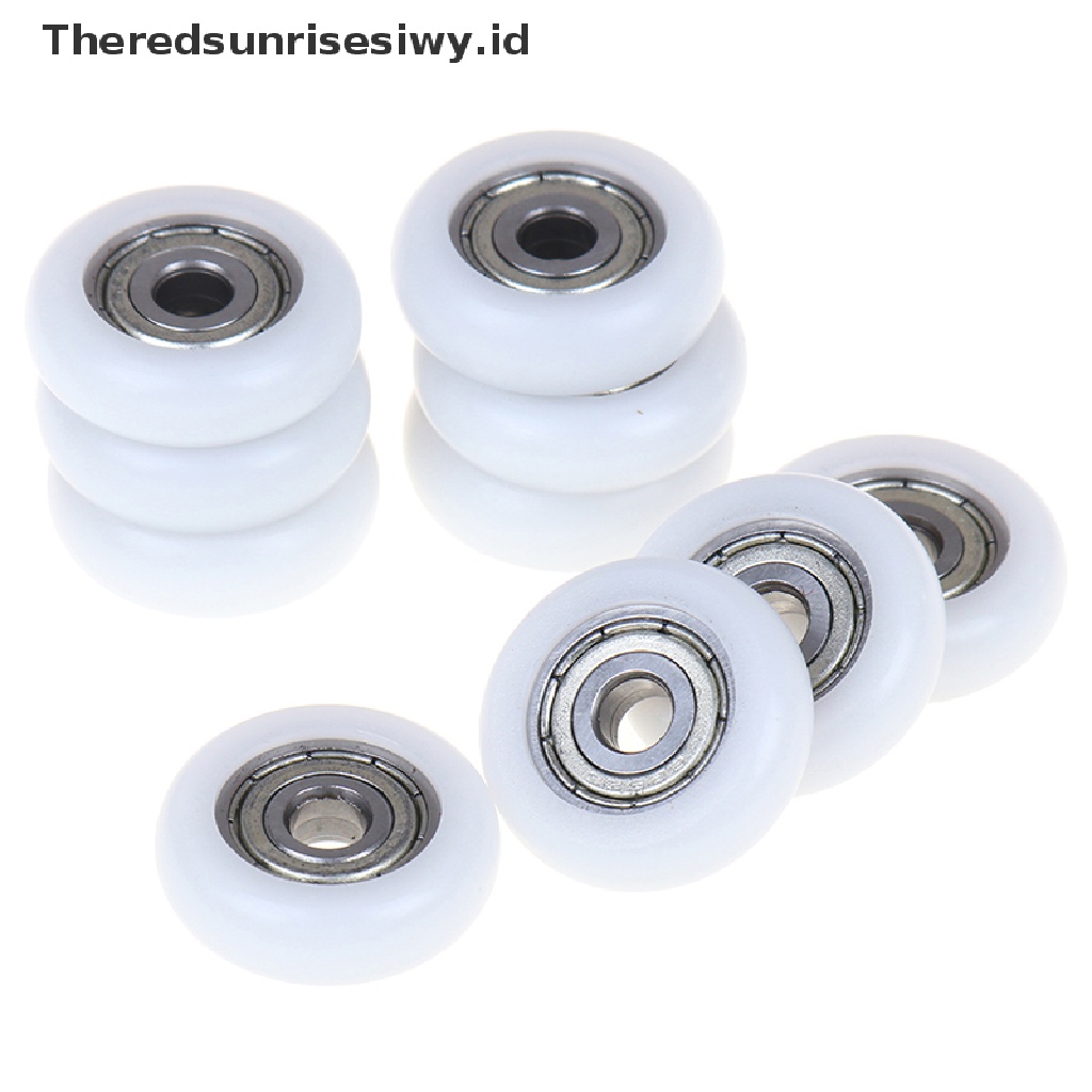 (Theredsunrisesiwy.Id) 2 / 5 / 10pcs Roda Roller Pintu Geser Pengganti Bahan Plastik