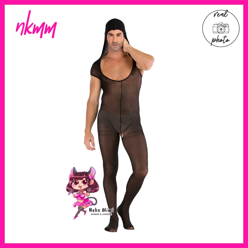NKMM Zentai Suit Full Body Stocking Polos Pria Eli Bodysuit ZEN008