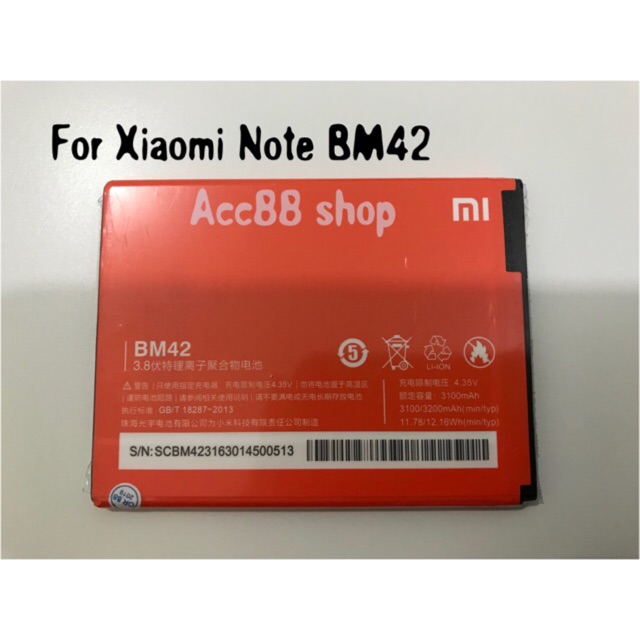 Baterai Batre Battery Original Xiaomi Redmi Note/ BM42