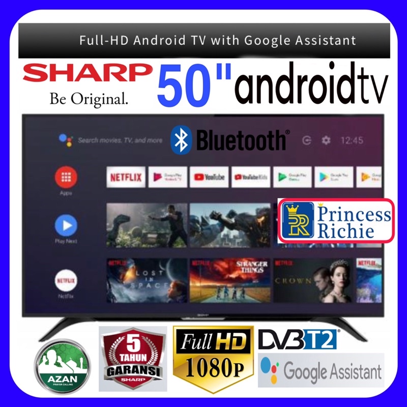 Sharp 50 Inch Full HD Android TV 2T-C50BG1i