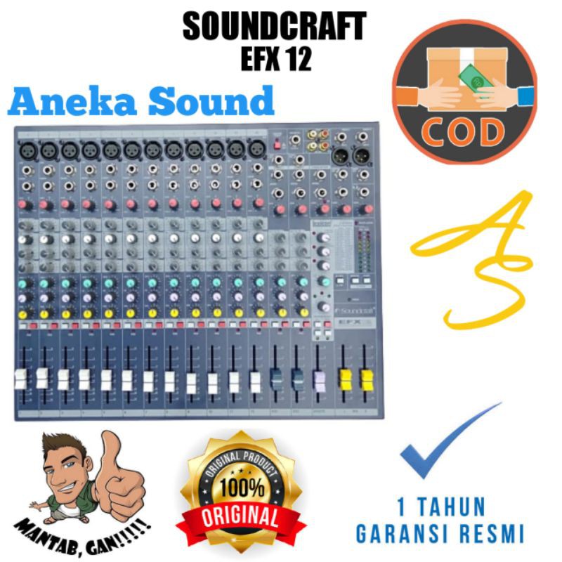 Mixer SoundCraft Efx 12  12 Channel Stereo Efx 12