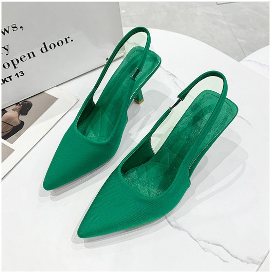 Sepatu import wanita/ sepatu import sepatu HEELS POLOS wanita murah Sepatu Hak 5cm H82 TAG ZARA KOTAK POLOS PUTIH