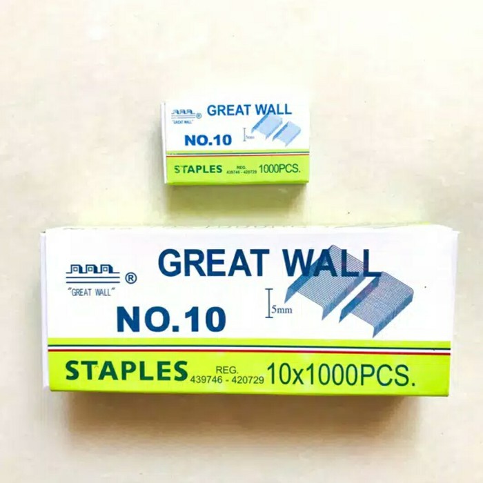 

Isi Staples Great Wall Greatwall No. 10