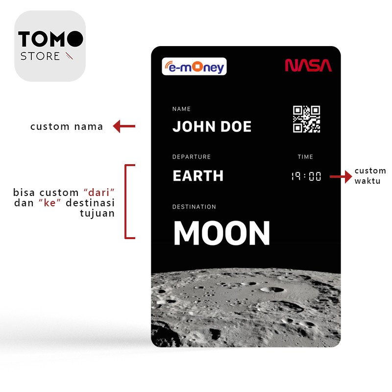 Space Ticket - Uang Elektronik Kartu Flazz BCA Gen 2 / Emoney E-money Etoll E-toll Mandiri / BRI Brizzi / BNI Tapcash