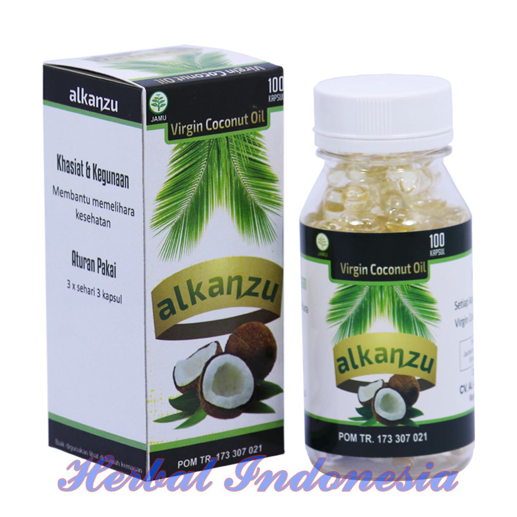 

VCO Alkanzu 100kapsul || Virgin Coconut Oil Alkanzu 100kpsl